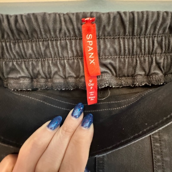 SPANX Charcoal Elastic Waist Pants Small - Picture 3 of 5